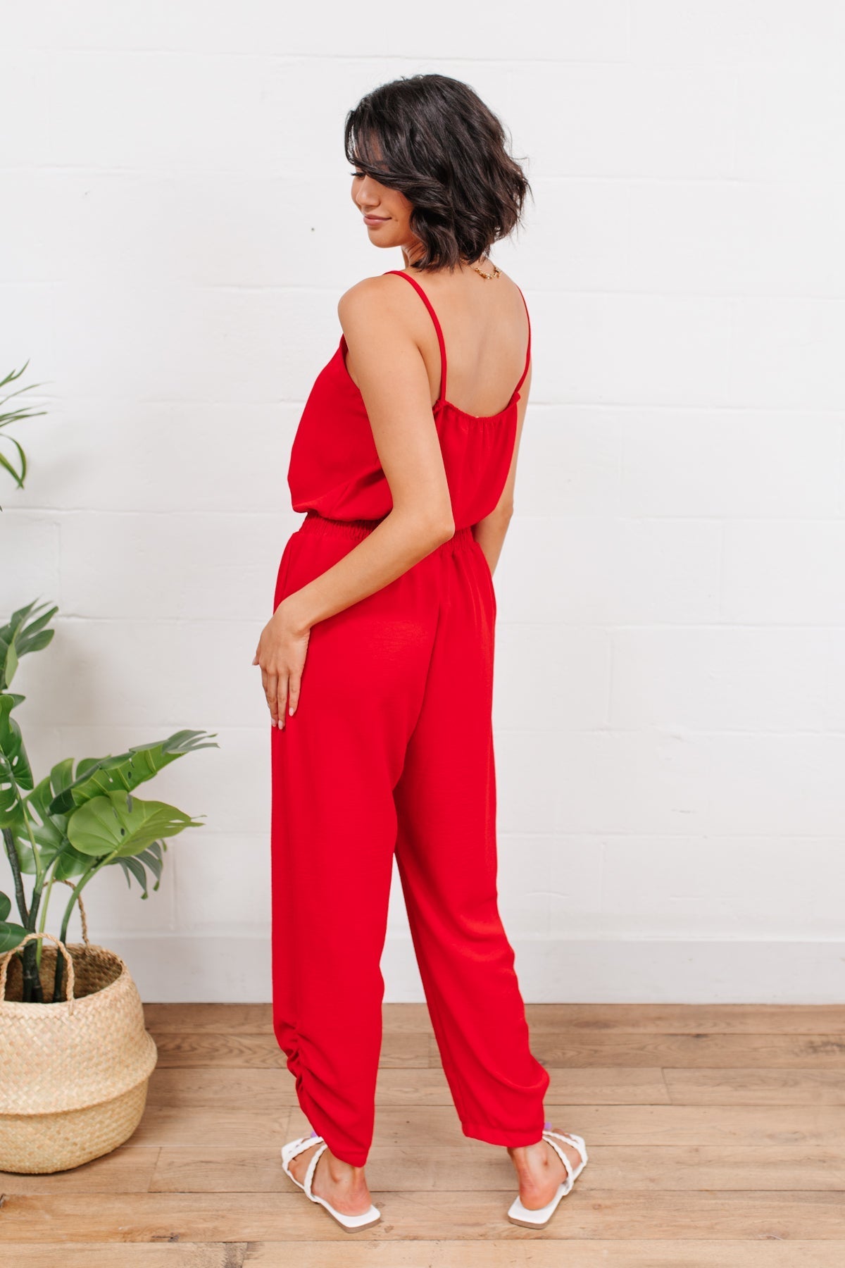 Livin' The Dream Jumpsuit in Red Womens 