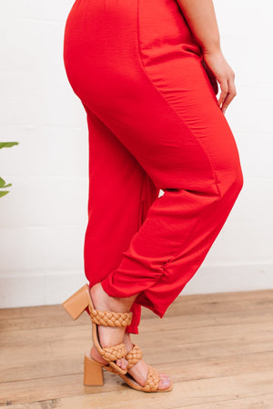Livin' The Dream Jumpsuit in Red Womens 