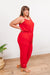 Livin' The Dream Jumpsuit in Red Womens 