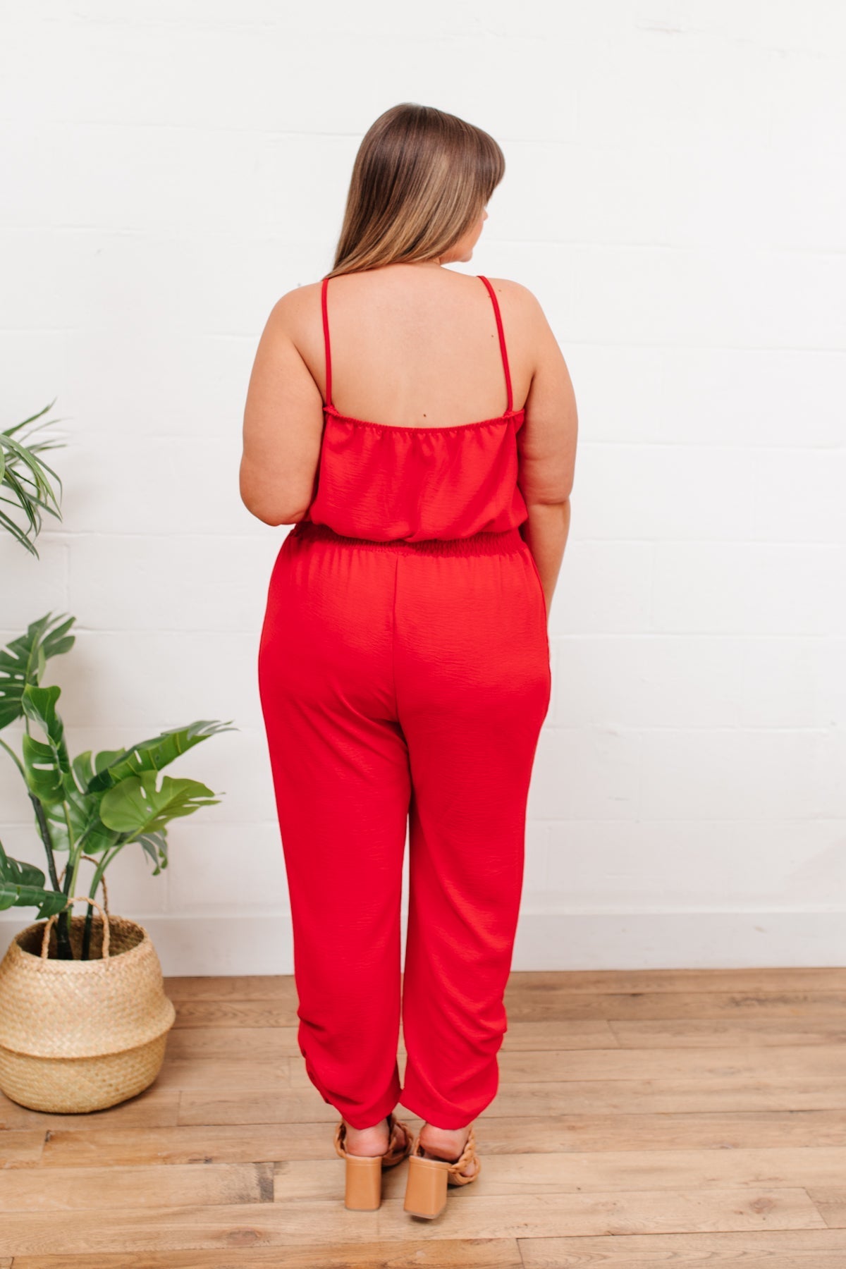 Livin' The Dream Jumpsuit in Red Womens 