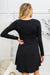 Doorbuster: Long Sleeve Button Down Dress In Black Womens 