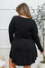 Doorbuster: Long Sleeve Button Down Dress In Black Womens 