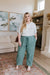 Love Me Dearly High Waisted Pants in Jade