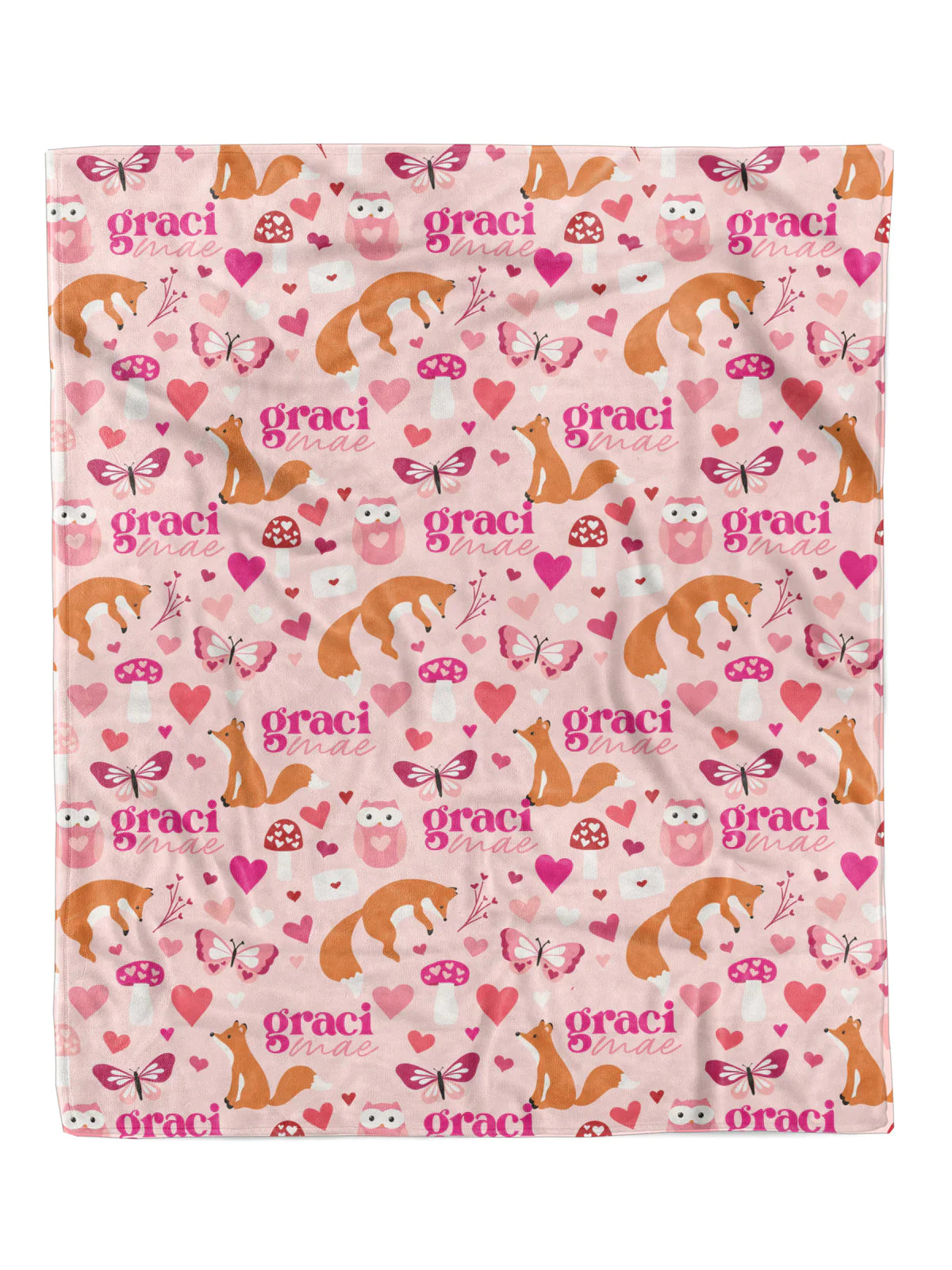PREORDER: Foxy Forest Custom Minky Blanket