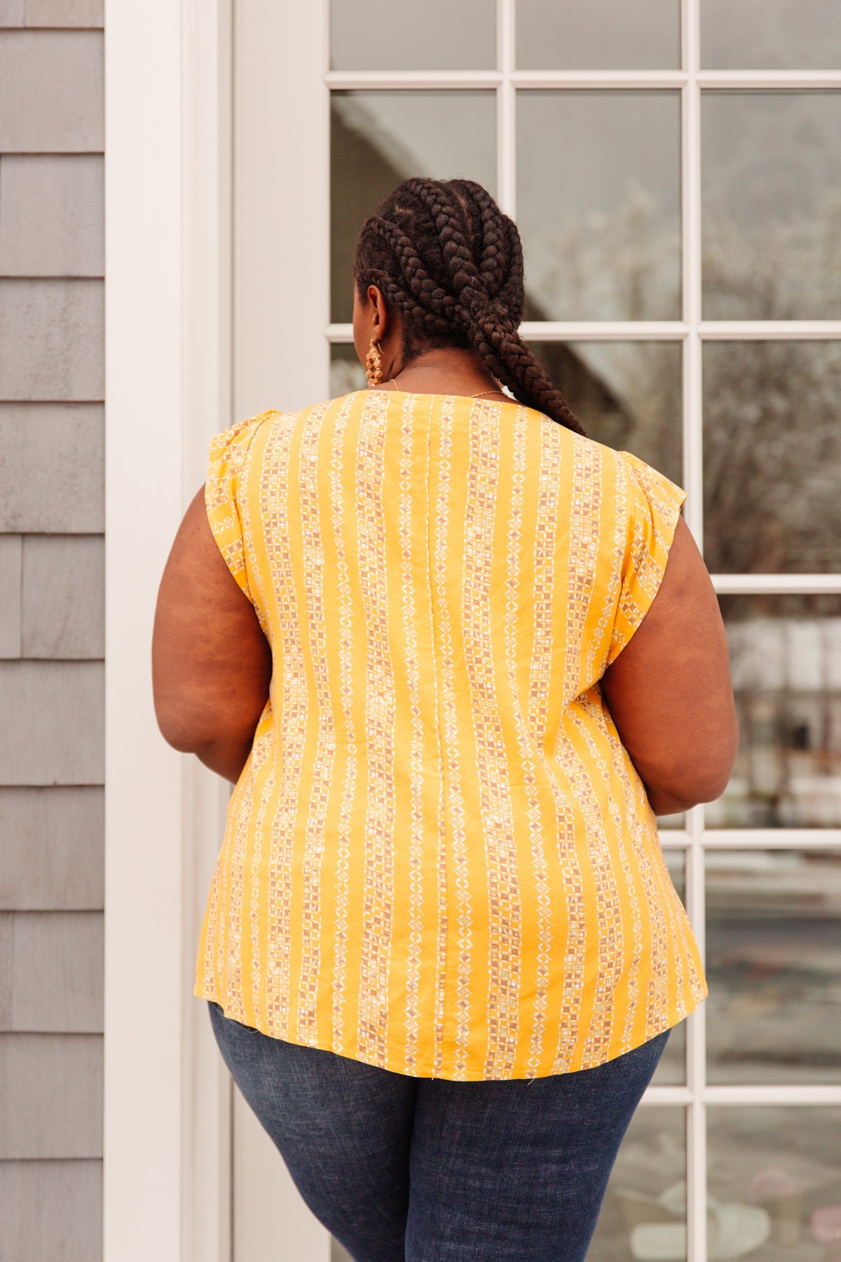 Mellow Yellow Blouse Womens 