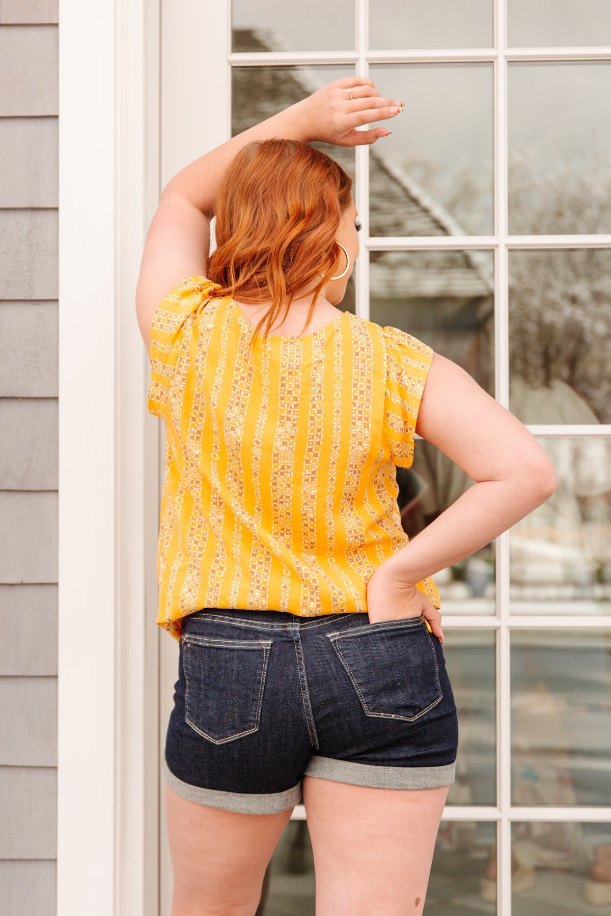 Mellow Yellow Blouse Womens 