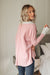 Mia Waffle Knit Long Sleeve In Pink Womens 