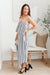 Modern Stripes Sleeveless Jumpsuit Womens 