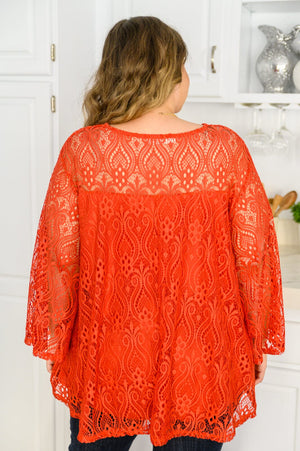 More Than Ever Trapeze Lace Top Womens 