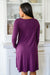 Most Reliable Long Sleeve Knit Dress In Plum Womens 