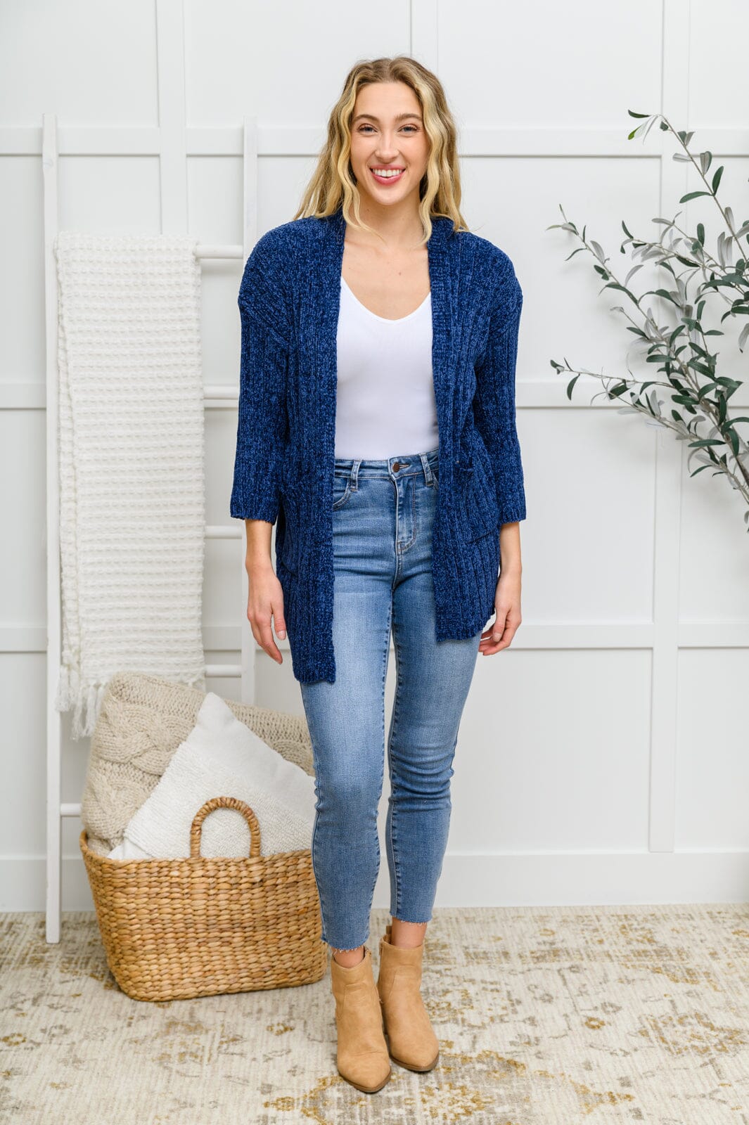 Doorbuster: Mountain Mornings Cardigan In Navy Womens 