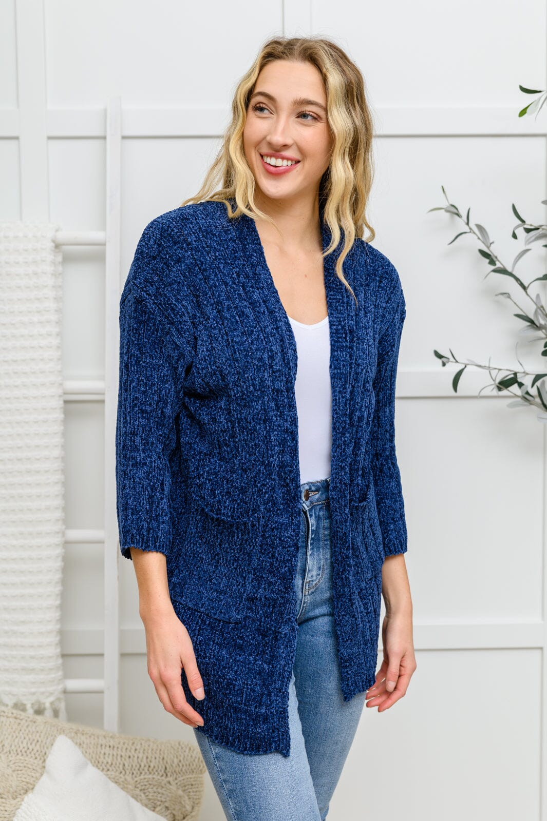 Doorbuster: Mountain Mornings Cardigan In Navy Womens 