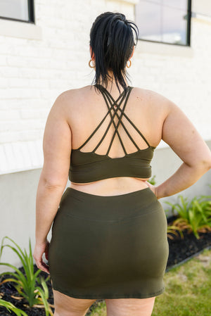 Next Move Sports Bra In Olive Womens 