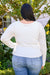 Sasha Fuzzy Twist Detail Sweater In Ivory Womens 