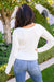 Sasha Fuzzy Twist Detail Sweater In Ivory Womens 