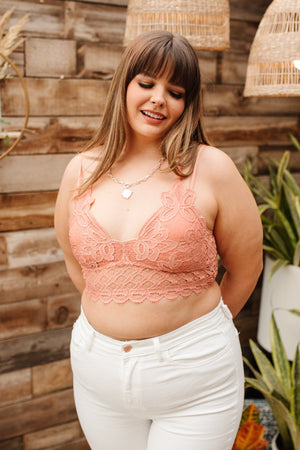So This is Love Bralette in Coral Haze Womens 