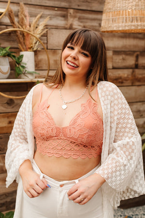 So This is Love Bralette in Coral Haze Womens 
