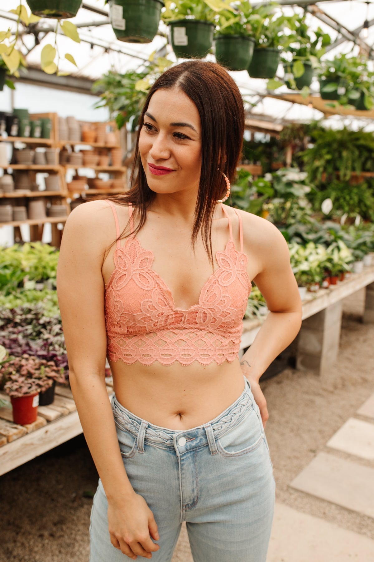 So This is Love Bralette in Coral Haze Womens 