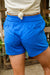 Start the Day Shorts in Blue Womens 