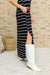 Doorbuster: Striped Maxi Dress In Black Womens 