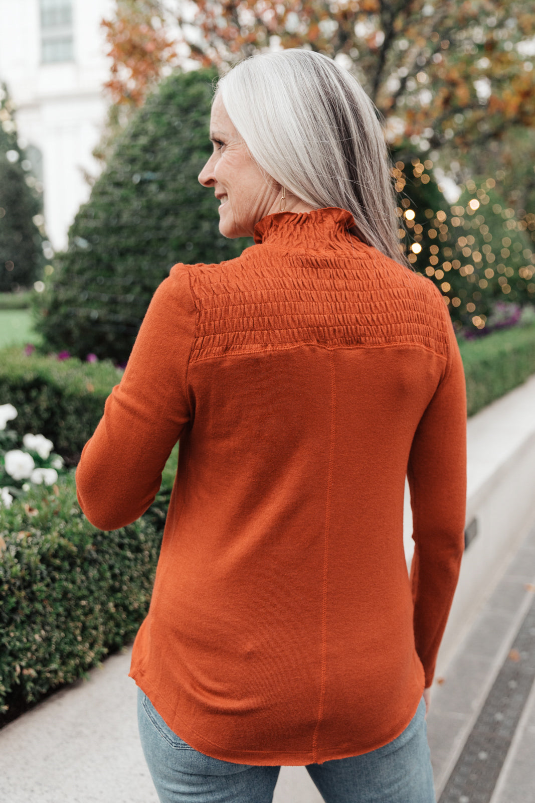 Stylin Girl Turtleneck in Rust Womens 