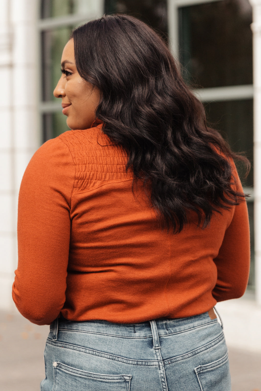 Stylin Girl Turtleneck in Rust Womens 