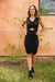 Summer Nights Black Dress Womens 