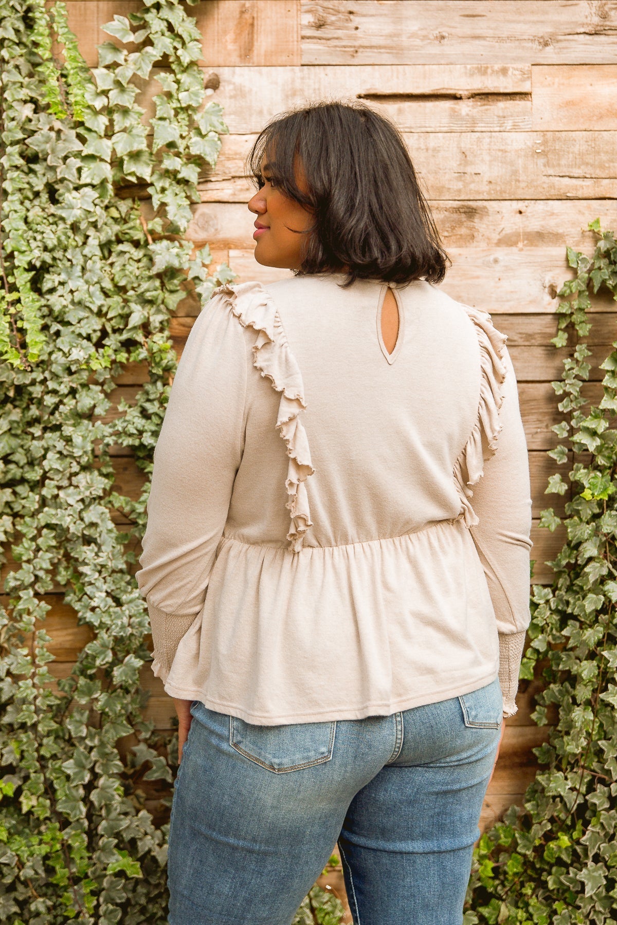 Sweet Confession Top In Seashell Womens 