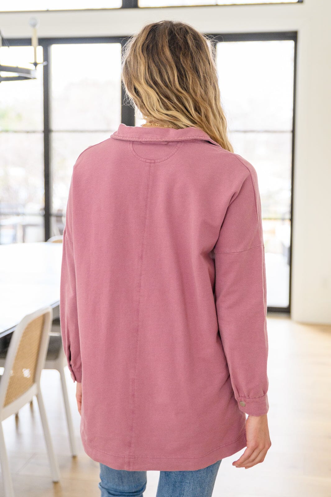 Sweet Crush Collar Pullover in Mauve Womens 