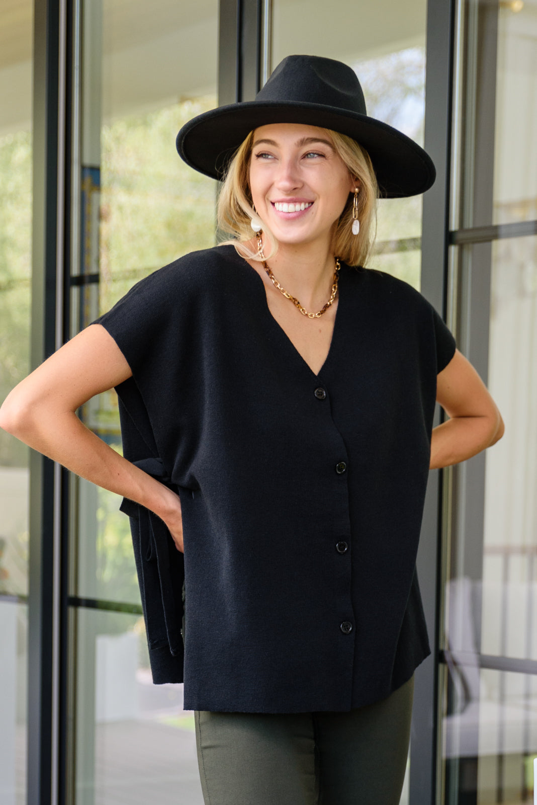 The Finale Top in Black Womens 