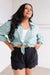 Unwavering Confidence Blouse in Light Blue Womens 