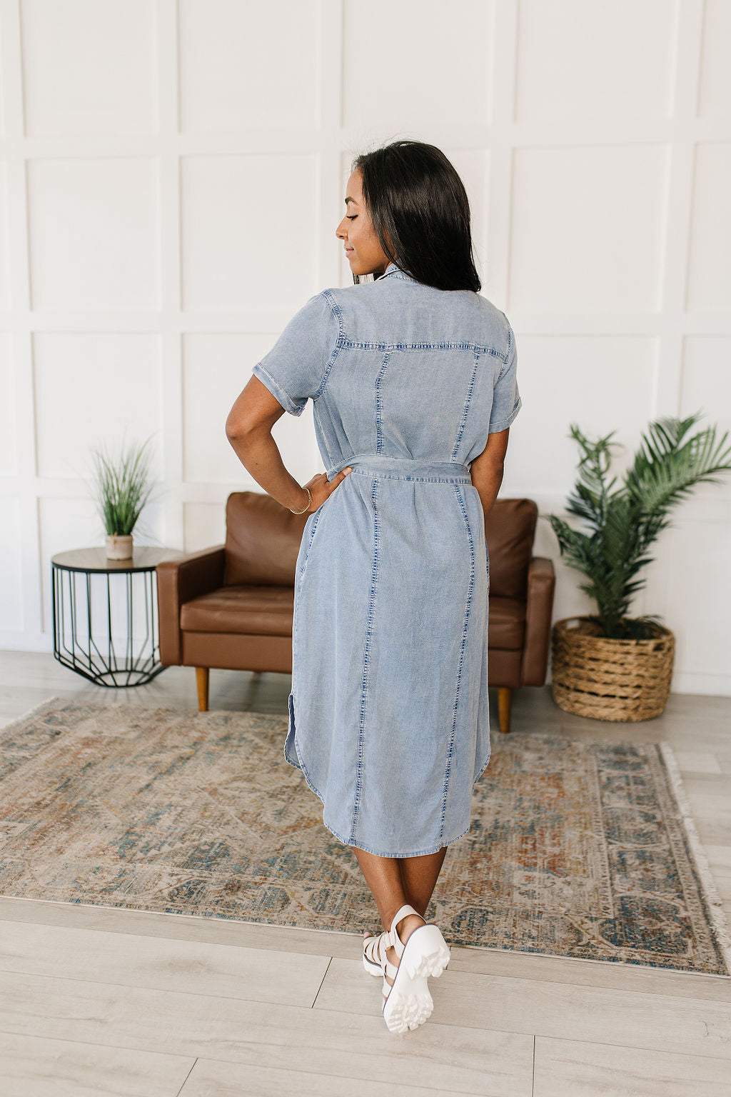 Wait For It Denim Shirtdress