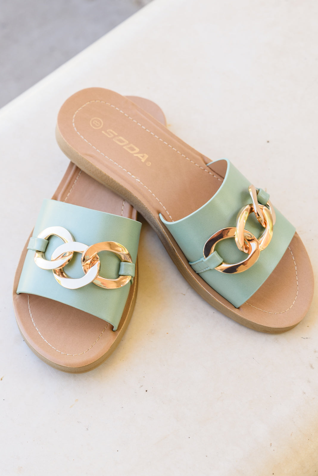 Wander Often Slides in Mint Womens 