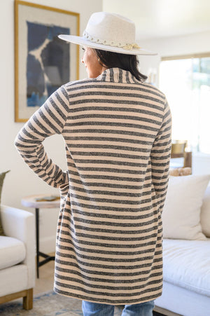 What's Mine Is Yours Striped Cardigan Womens 