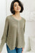 Wishful Thinking Henley In Olive Womens 