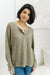 Wishful Thinking Henley In Olive Womens 