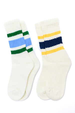 World's Best Dad Socks in Green and Blue