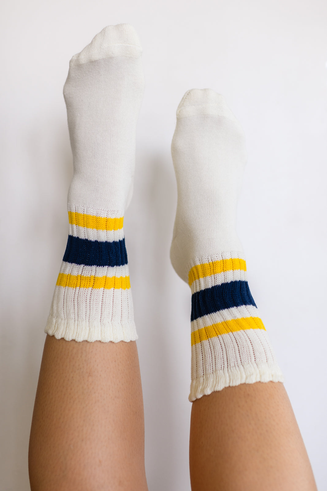 World&#39;s Best Dad Socks in Navy and Yellow