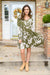 Worthwhile Moment Floral Tiered Dress In Olive Womens 