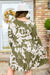 Worthwhile Moment Floral Tiered Dress In Olive Womens 