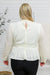 Xanidu Long Sleeve V Neck Blouse in White Womens 