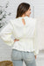 Xanidu Long Sleeve V Neck Blouse in White Womens 