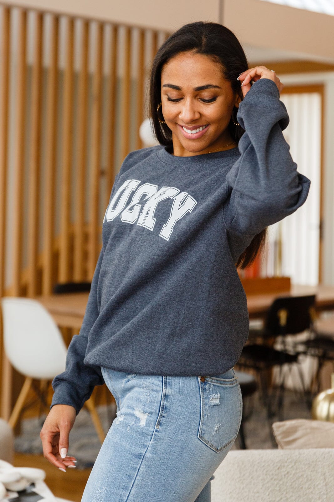 Your Lucky Crew Neck Sweater Womens 